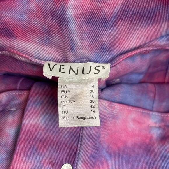 VENUS - NWT - Denim Tie Dye Shorts US Size 4 & EUR size 36 - Picture 4 of 16
